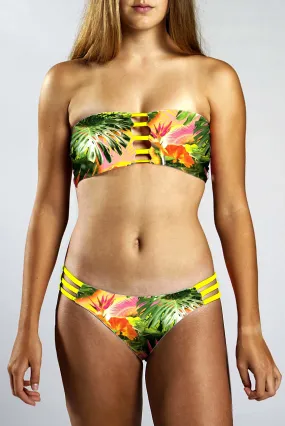 Strappy Bandeau Top - TROPICAL