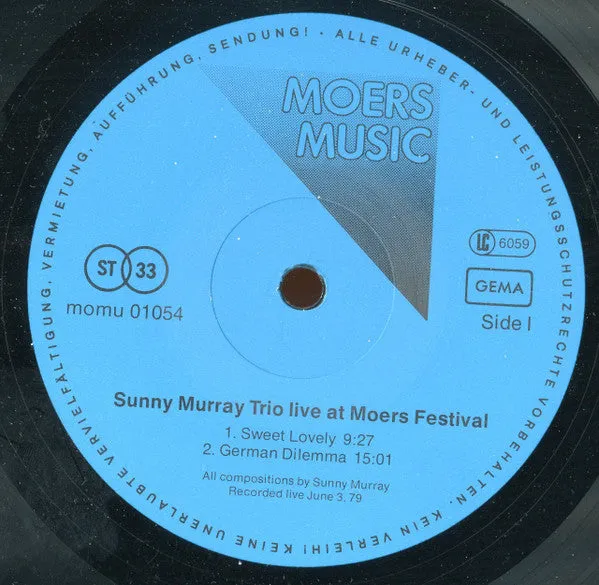 Sunny Murray Trio ~ Live At Moers Festival