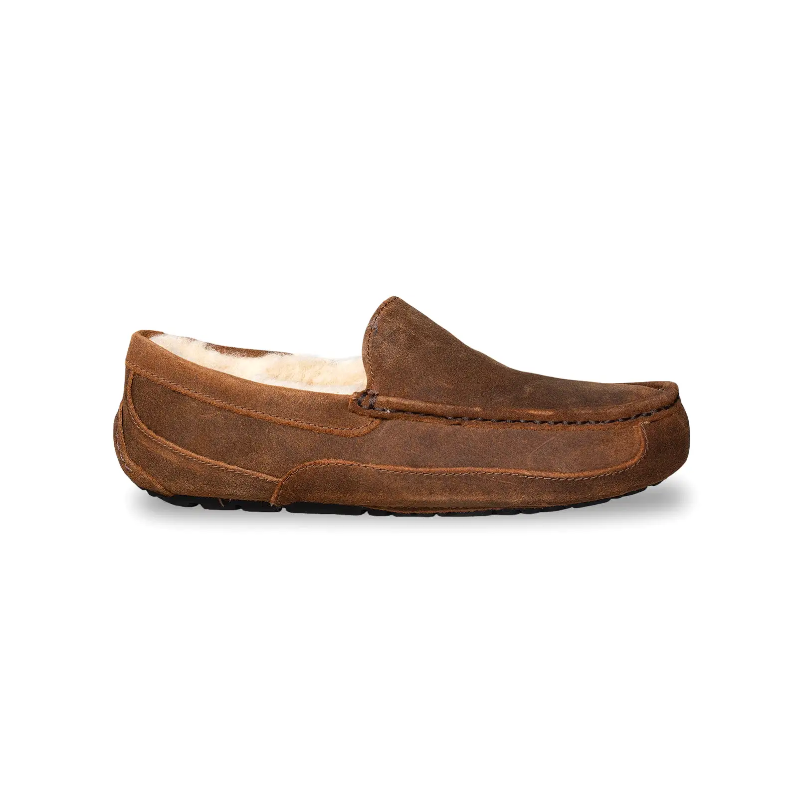 UGG Ascot Oiled Suede Chestnut Slippers - Men's