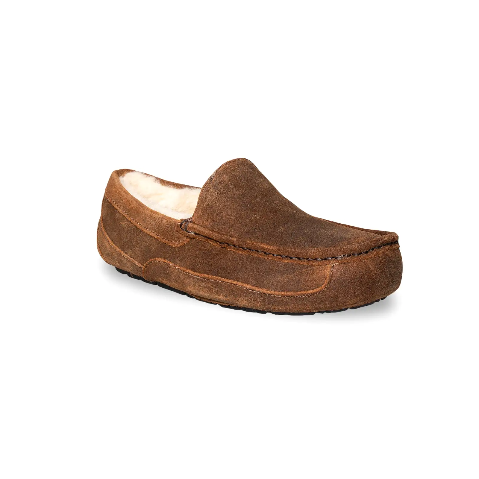 UGG Ascot Oiled Suede Chestnut Slippers - Men's