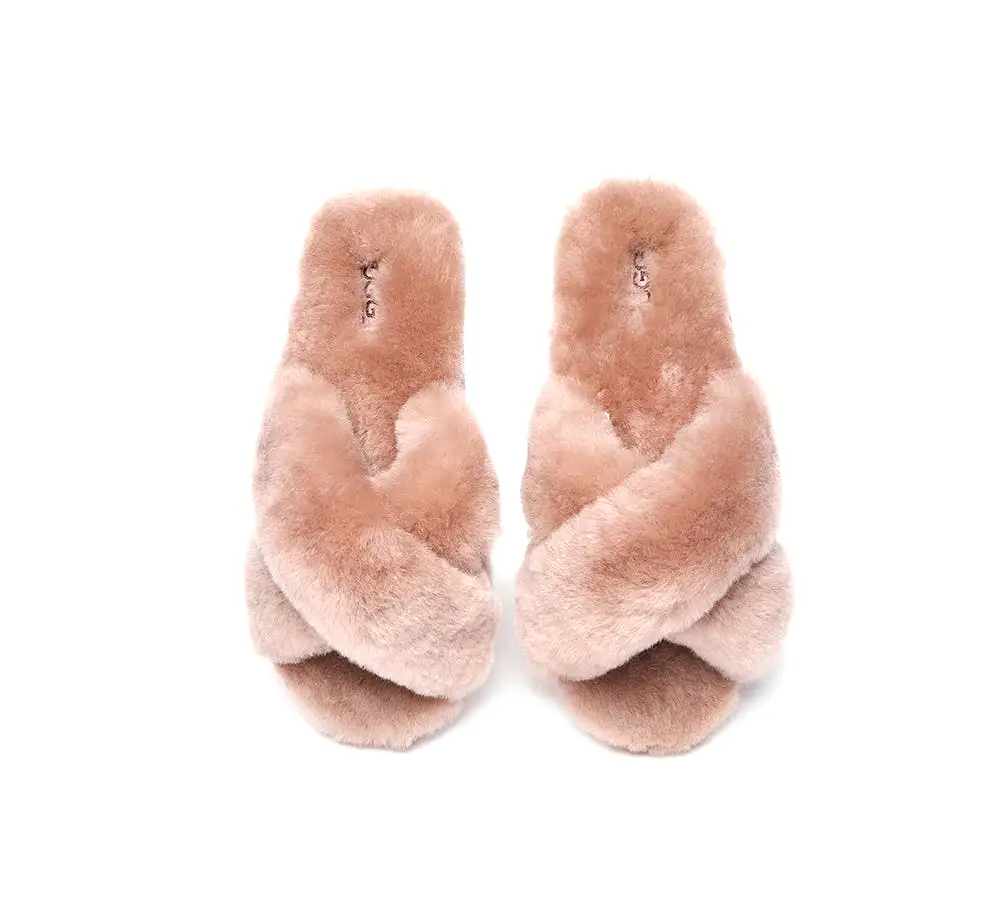 UGG Australian Shepherd Fluffy Crossover Slides Linty Limited Edition