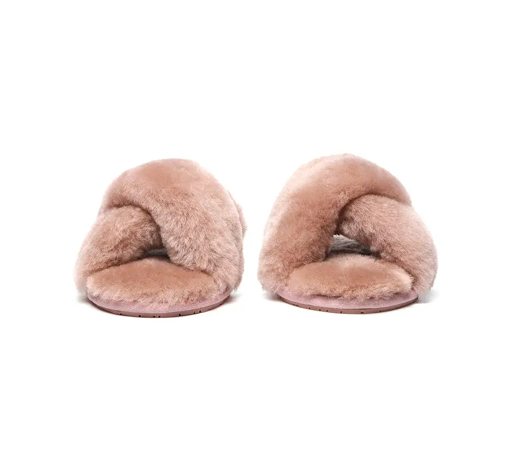 UGG Australian Shepherd Fluffy Crossover Slides Linty Limited Edition