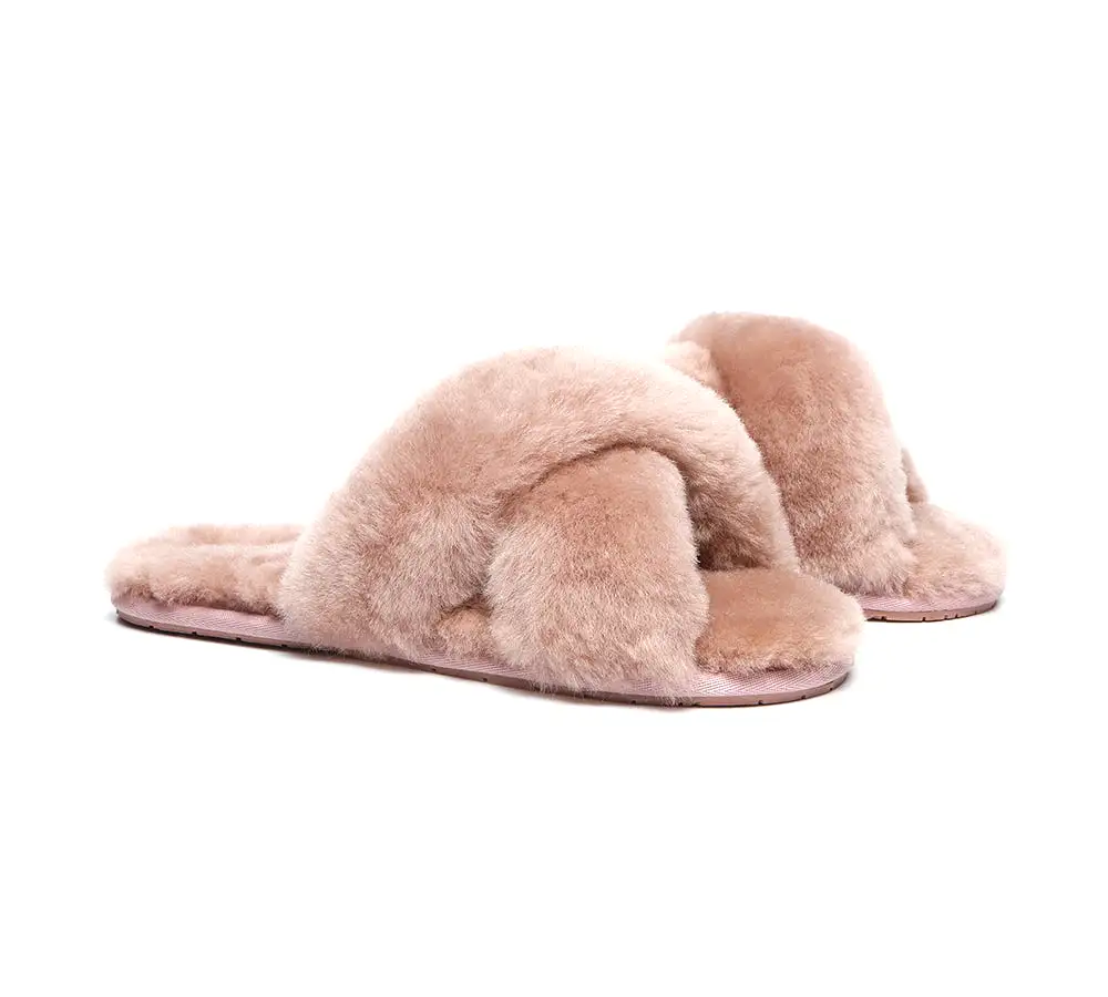 UGG Australian Shepherd Fluffy Crossover Slides Linty Limited Edition