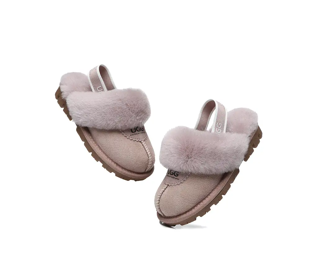 UGG Australian Shepherd Kids Slingback Ugg Slipper Waffle Plus