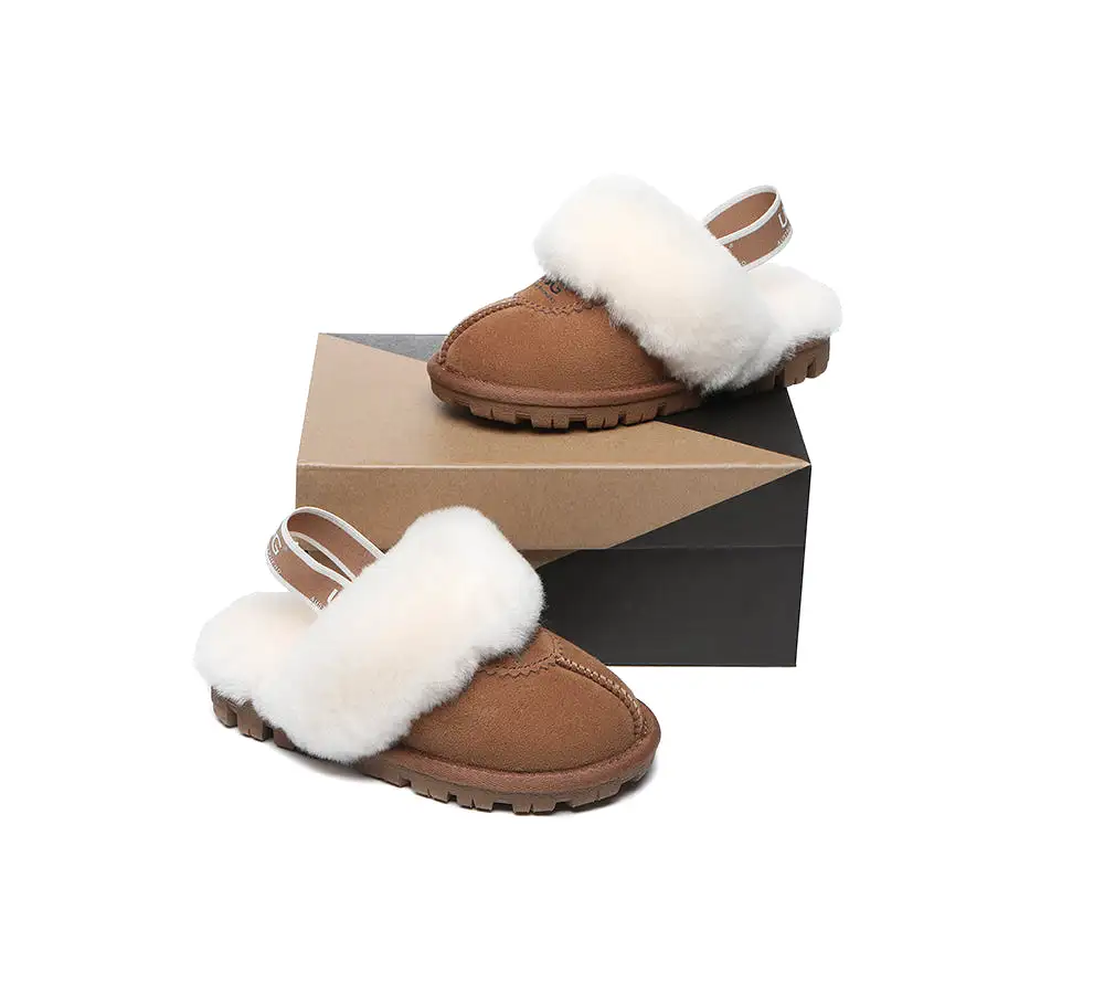 UGG Australian Shepherd Kids Slingback Ugg Slipper Waffle Plus