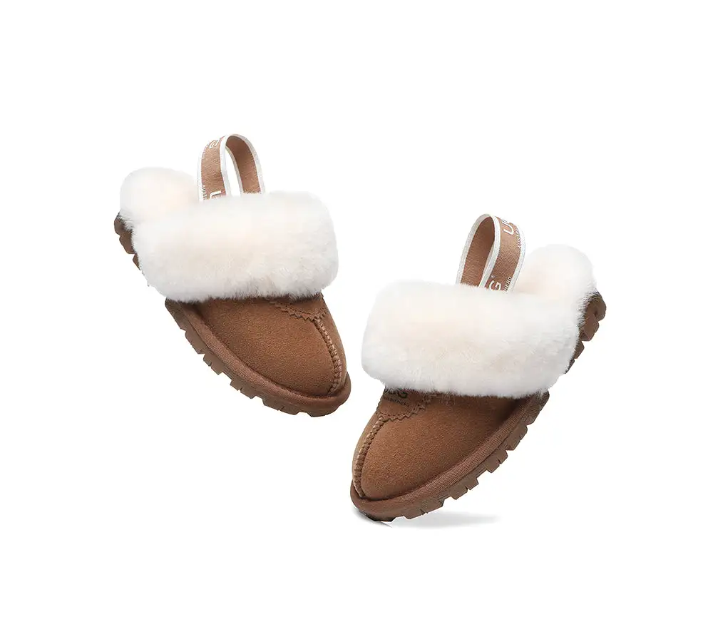 UGG Australian Shepherd Kids Slingback Ugg Slipper Waffle Plus