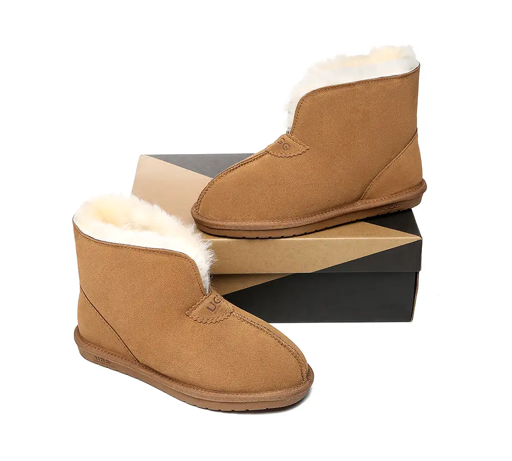 UGG Australian Shepherd Parker Unisex Ankle Premium Double-Face Sheepskin Home Water-Resistant Slipper