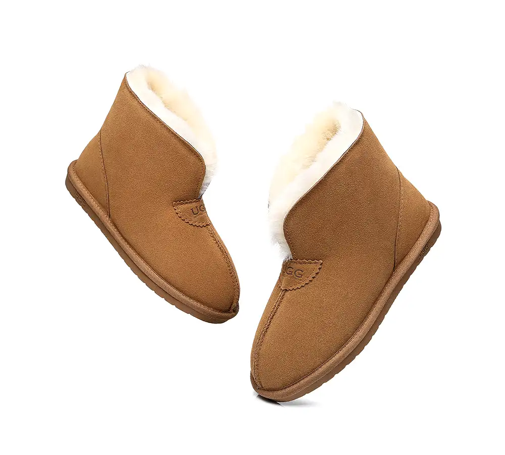 UGG Australian Shepherd Parker Unisex Ankle Premium Double-Face Sheepskin Home Water-Resistant Slipper