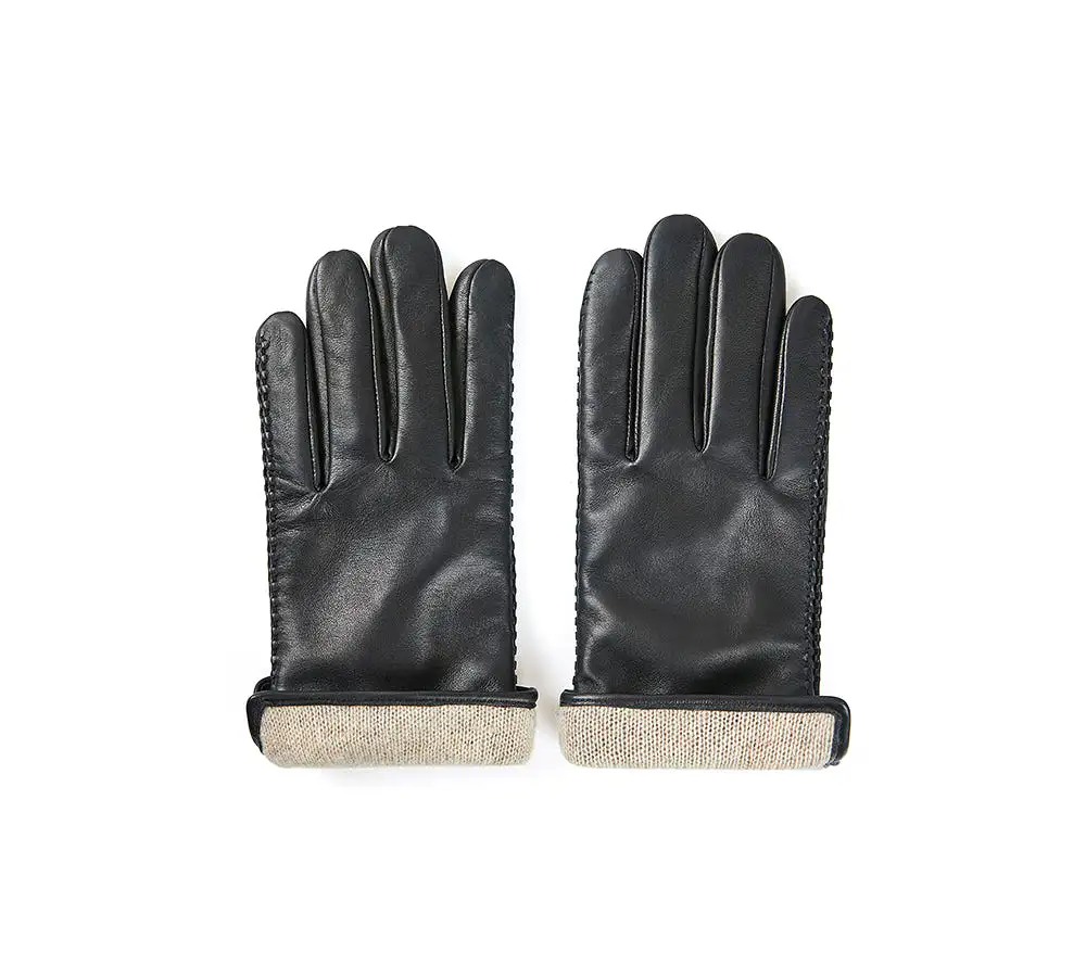 UGG Australian Shepherd Sheepskin Wool Mens Leather Gloves Benjamin