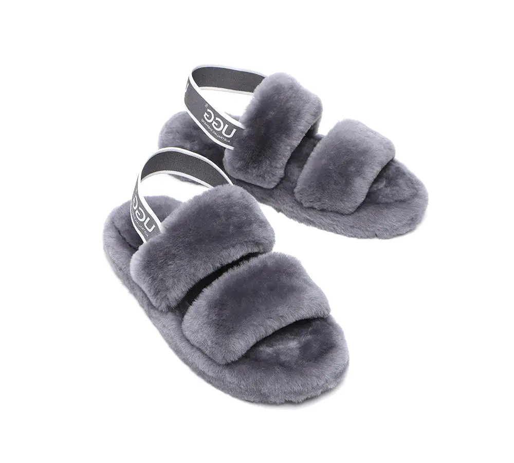 UGG Australian Shepherd Slingback Fluffy Slides Women Lonnie