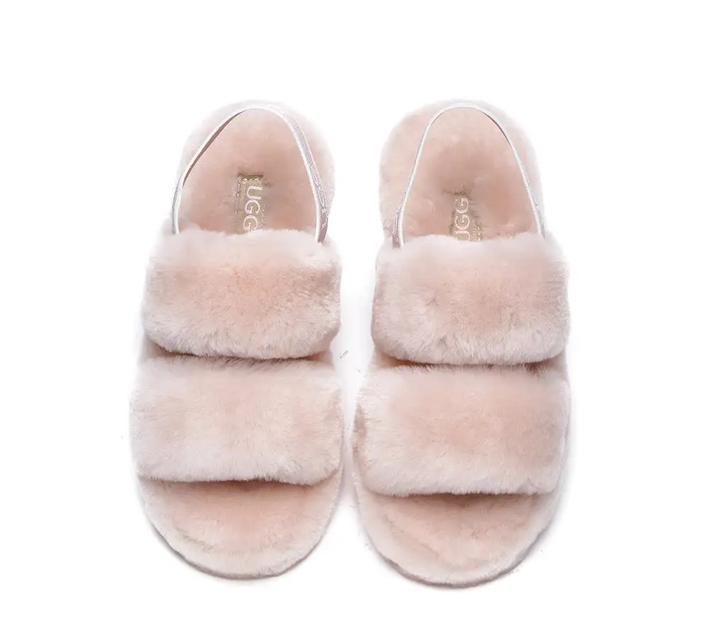 UGG Australian Shepherd Slingback Fluffy Slides Women Lonnie