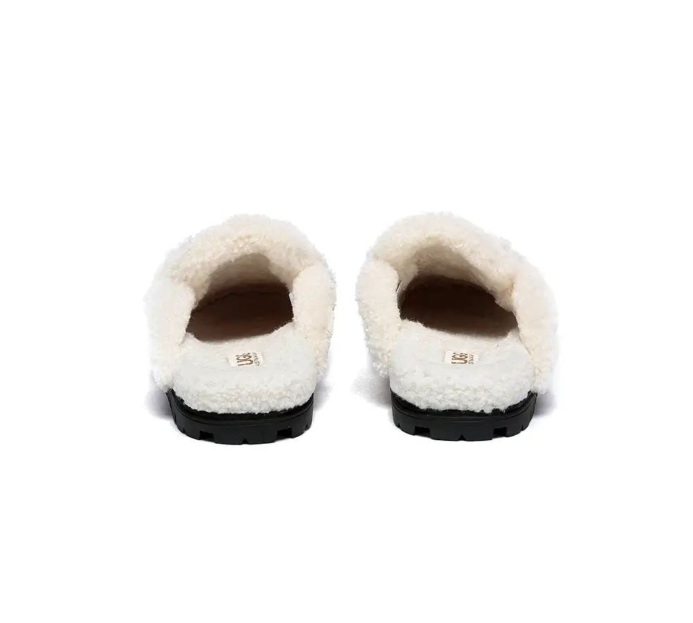 UGG AUSTRALIAN SHEPHERD Ugg Slippers Sheepskin Wool Shearling Lined Remi