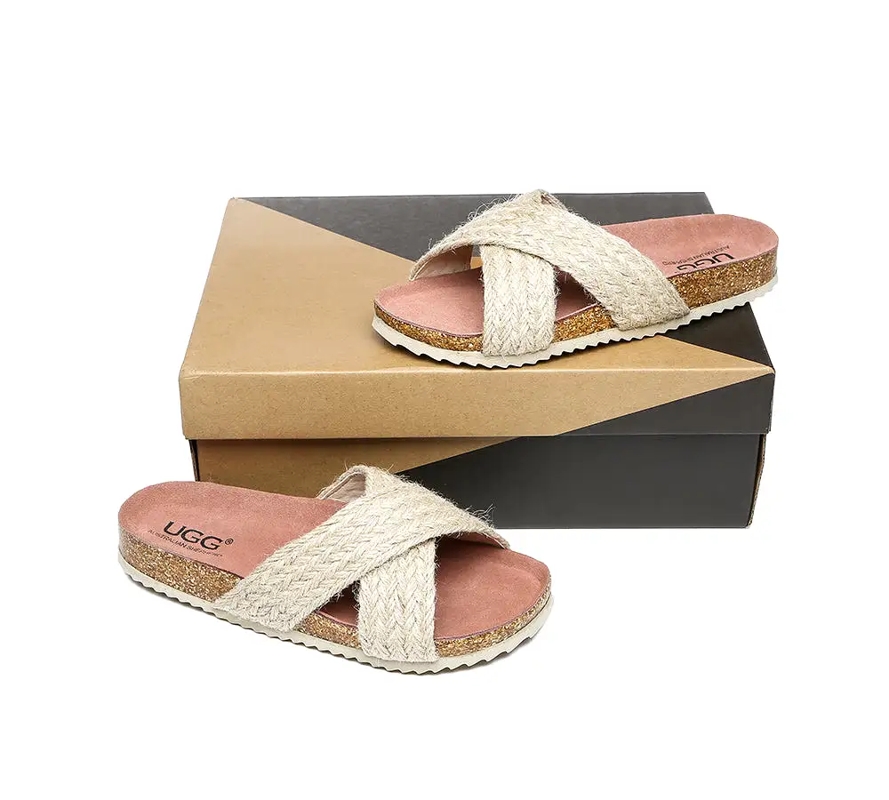 UGG Australian Shepherd Women Sandals Espadrilles Flat Slide Milo