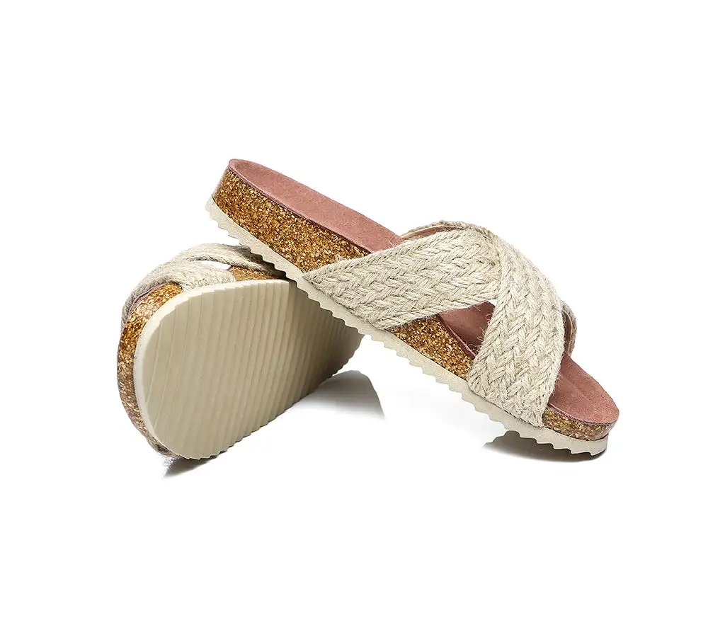 UGG Australian Shepherd Women Sandals Espadrilles Flat Slide Milo