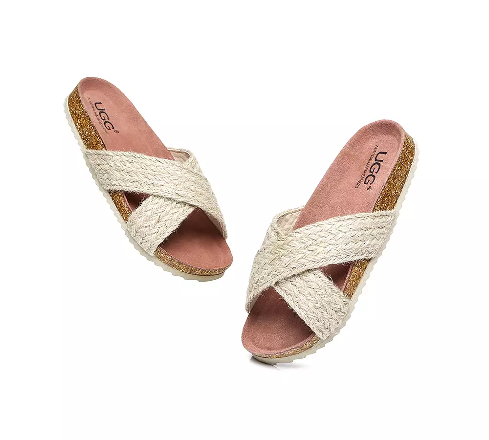 UGG Australian Shepherd Women Sandals Espadrilles Flat Slide Milo