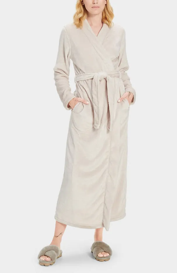 UGG MARLOW Double-Face Fleece Robe in Moonbeam 