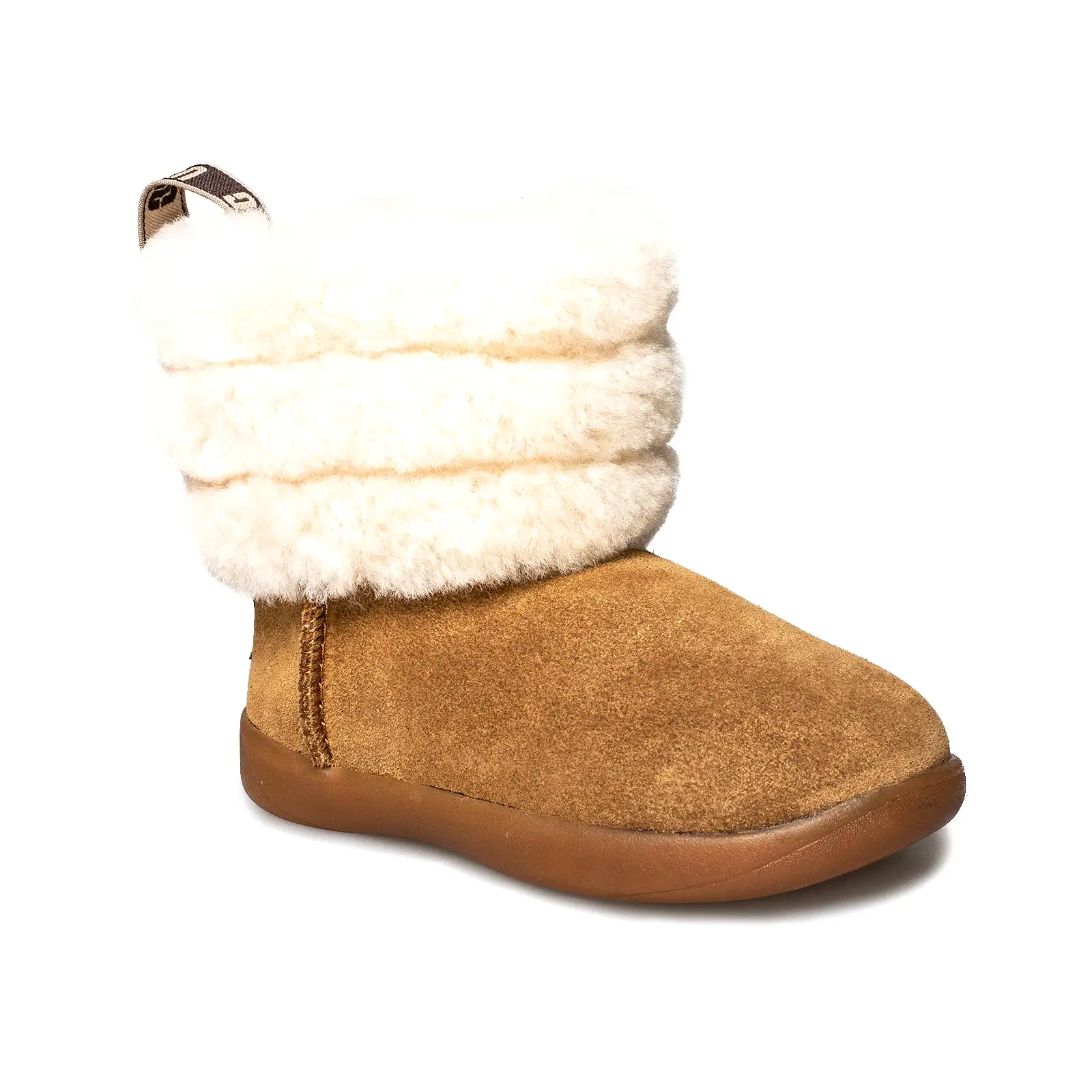 UGG Mini Quilted Fluff Chestnut Boot's - Toddler's