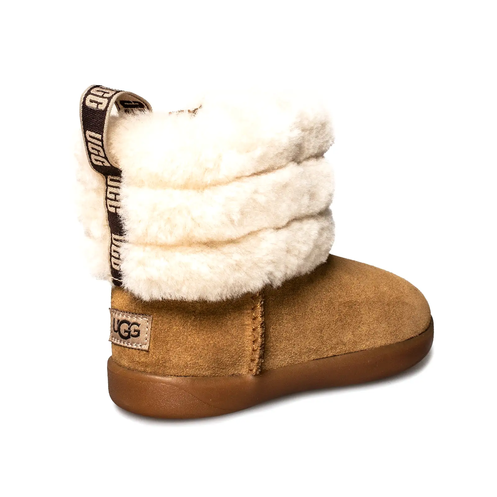 UGG Mini Quilted Fluff Chestnut Boot's - Toddler's