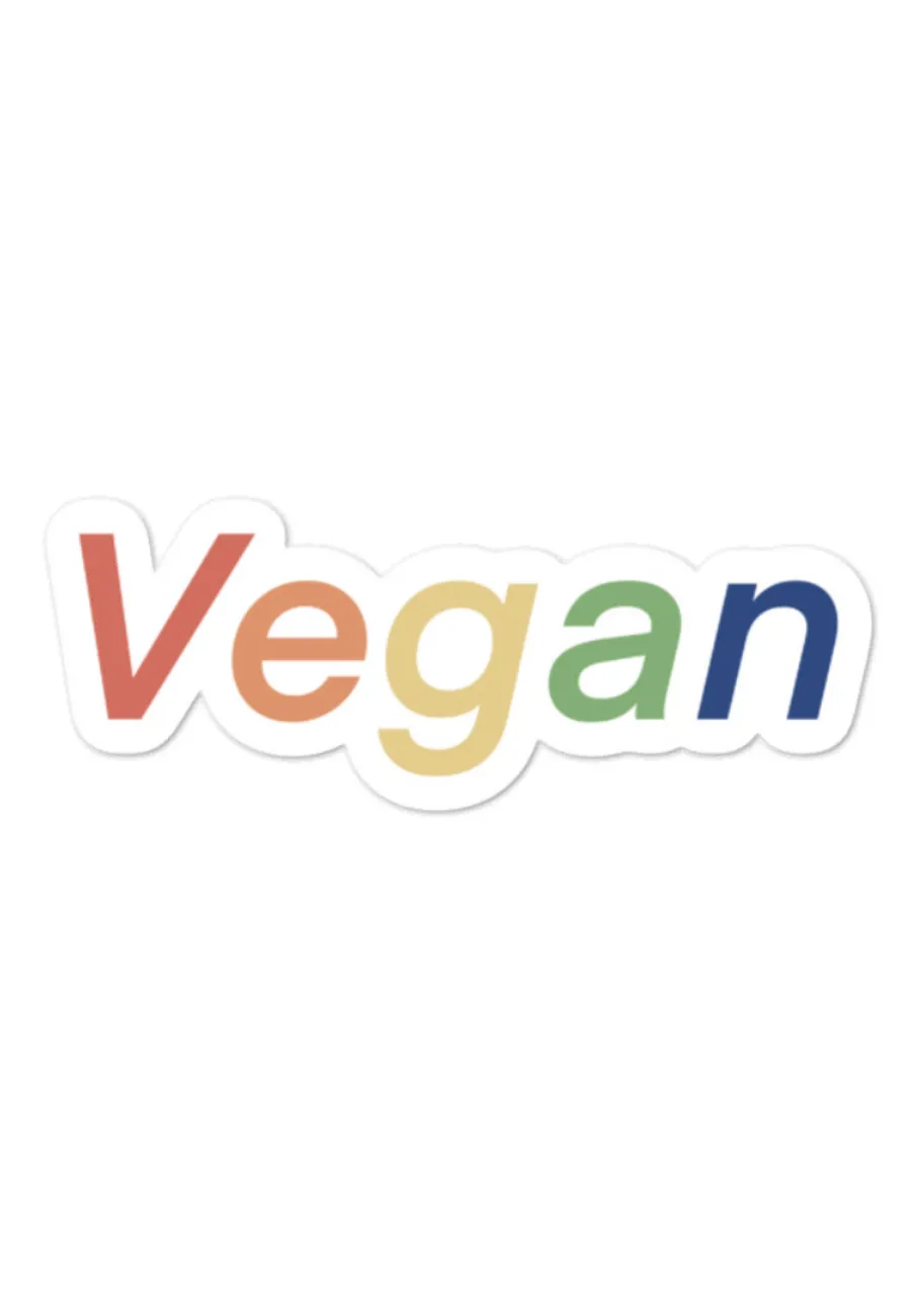 VEGAN RAINBOW STICKER