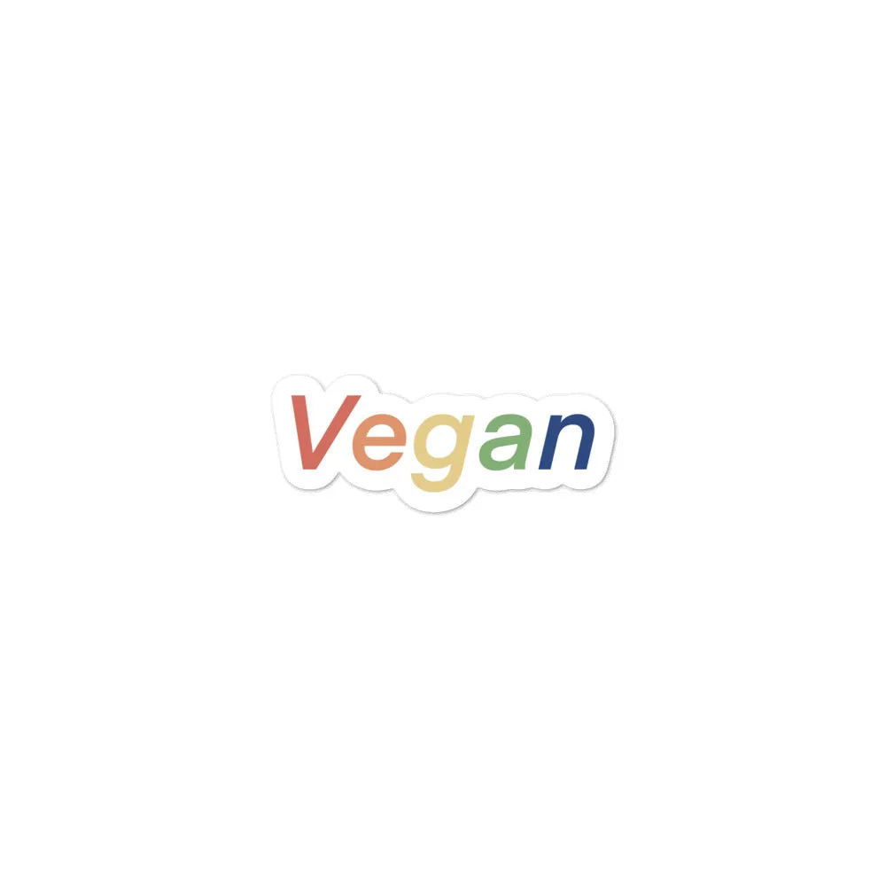 VEGAN RAINBOW STICKER