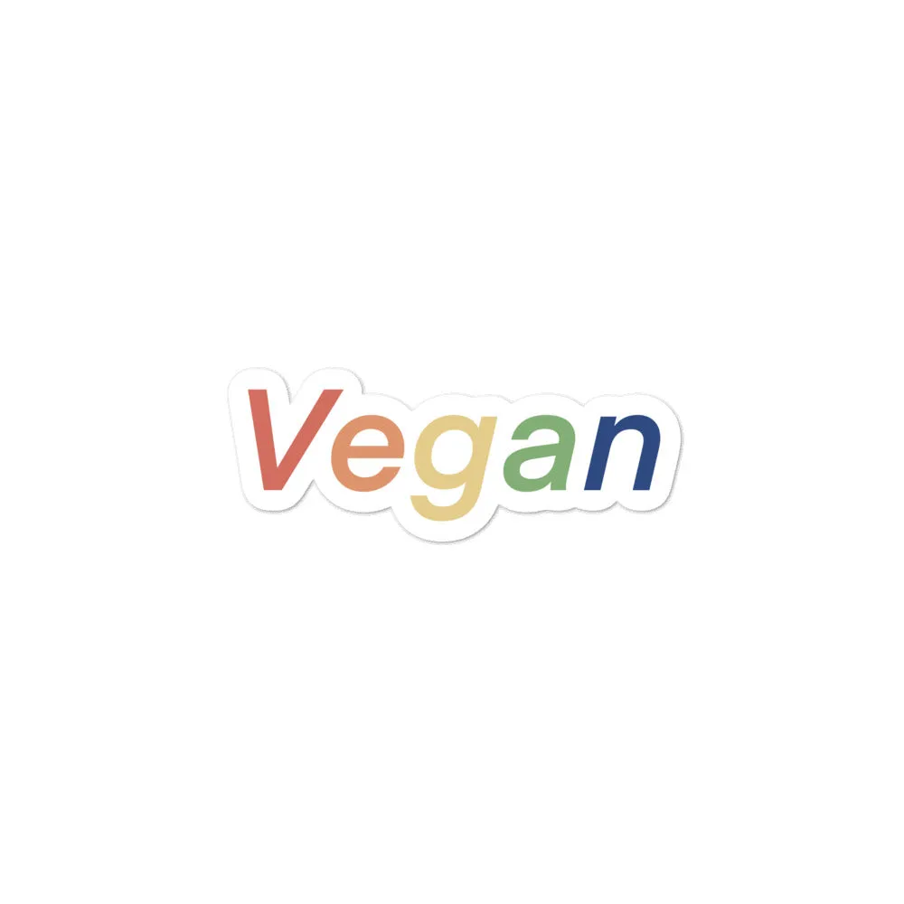 VEGAN RAINBOW STICKER