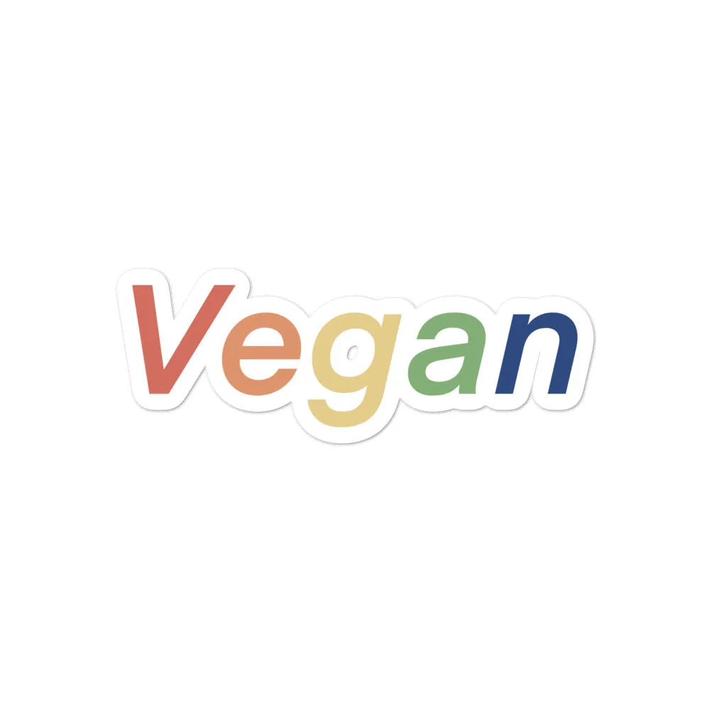 VEGAN RAINBOW STICKER