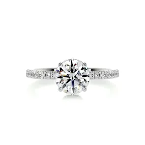 Vivienne Diamond Engagement Ring -14K White Gold (RTS)