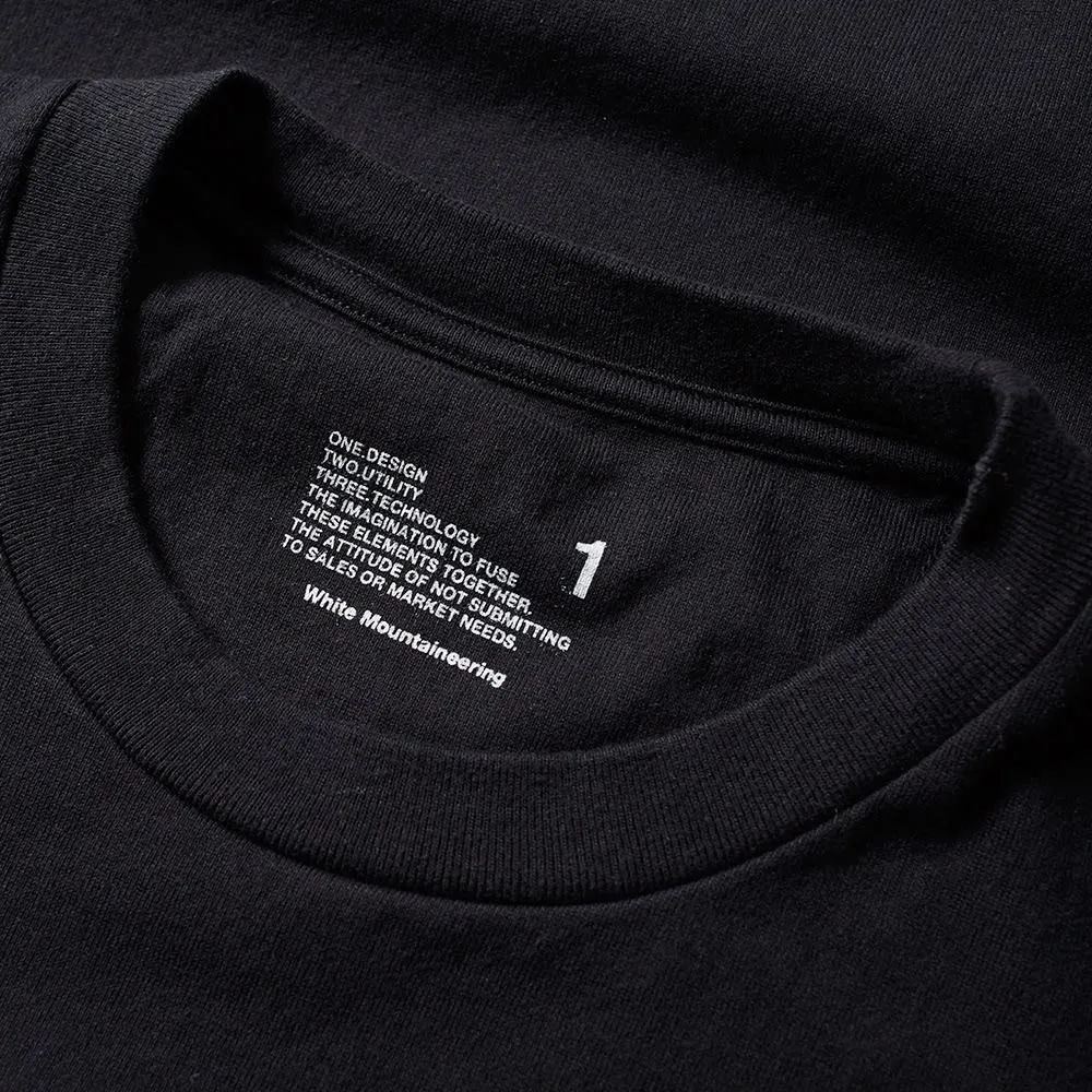 White Mountaineering Printed W TeeBlack