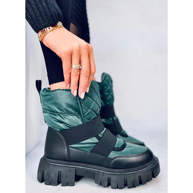 Women's Uffie Green snow boots