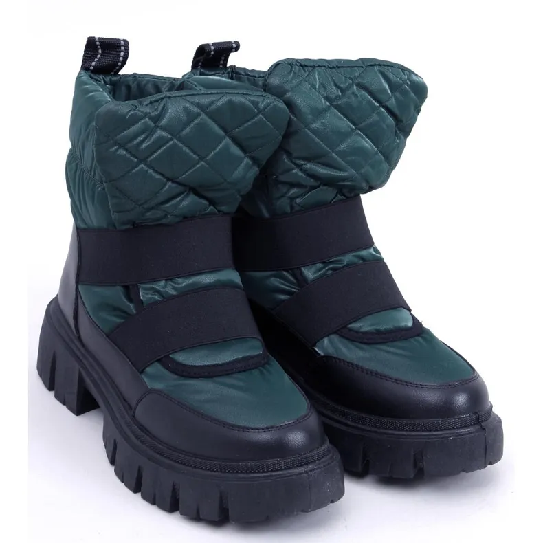 Women's Uffie Green snow boots