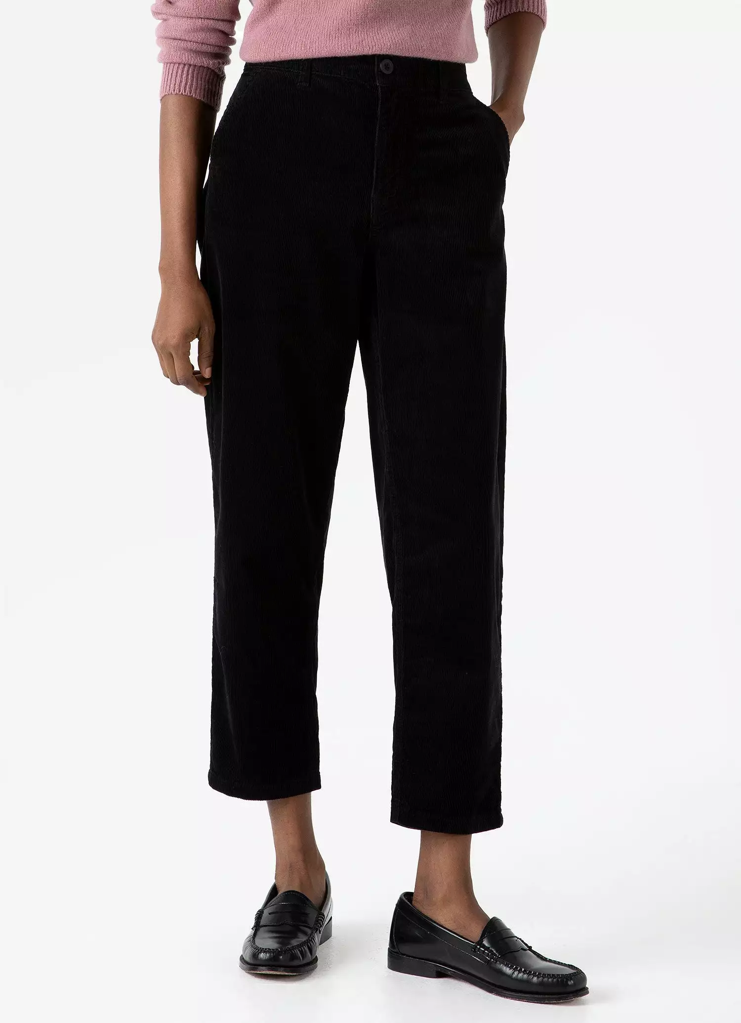 Women's Corduroy Trouser in Black