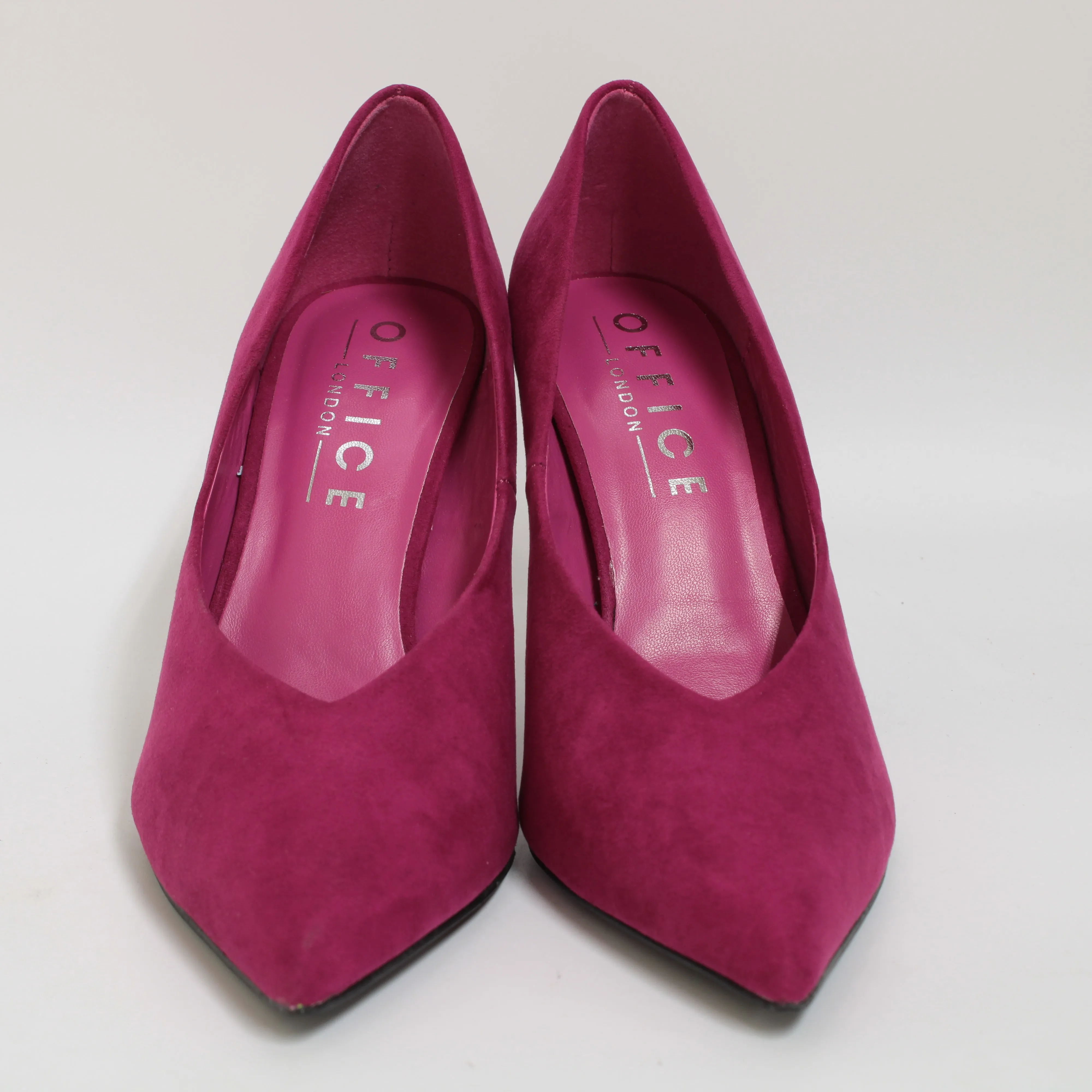 Womens Office Marzia High Vamp Courts Dark Pink