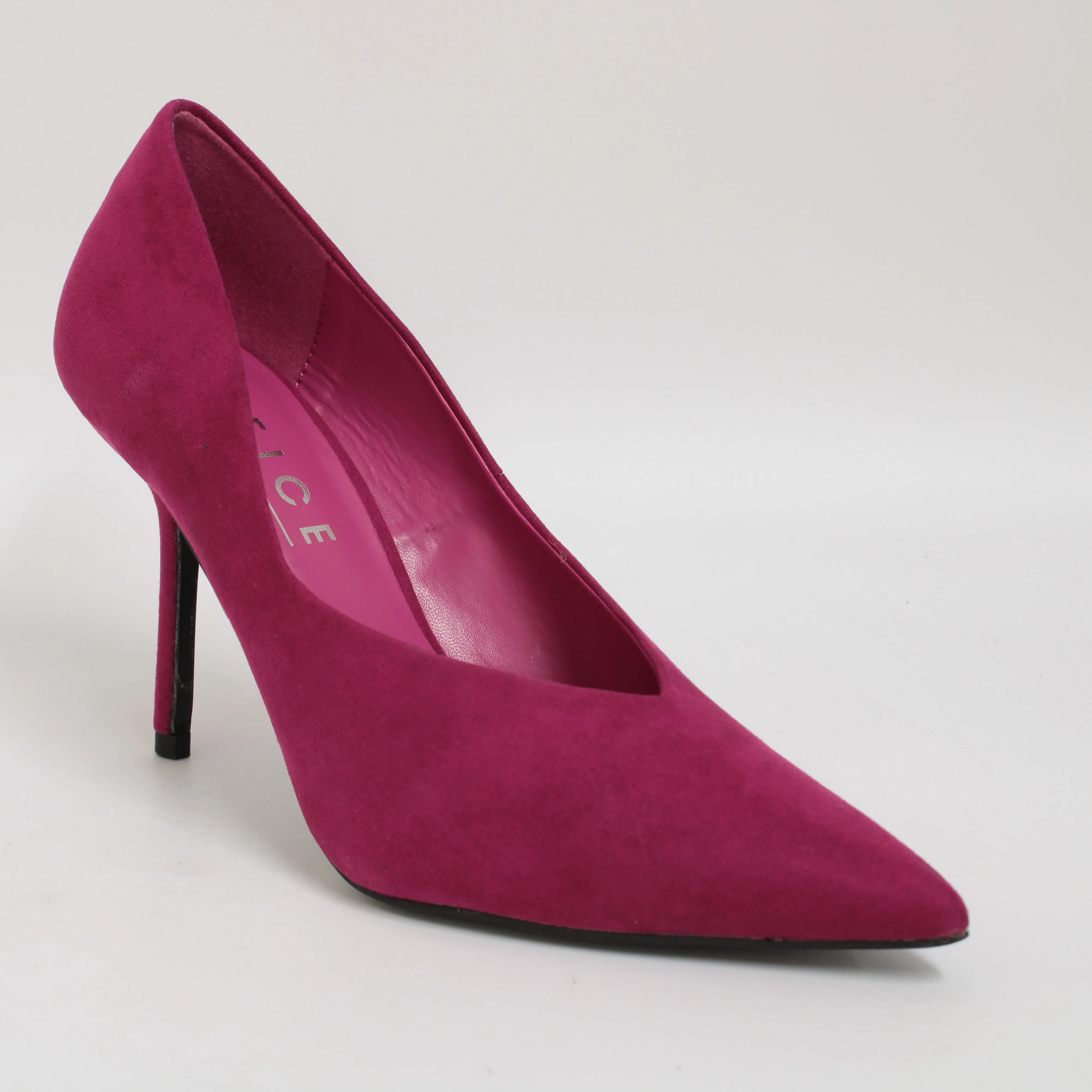 Womens Office Marzia High Vamp Courts Dark Pink