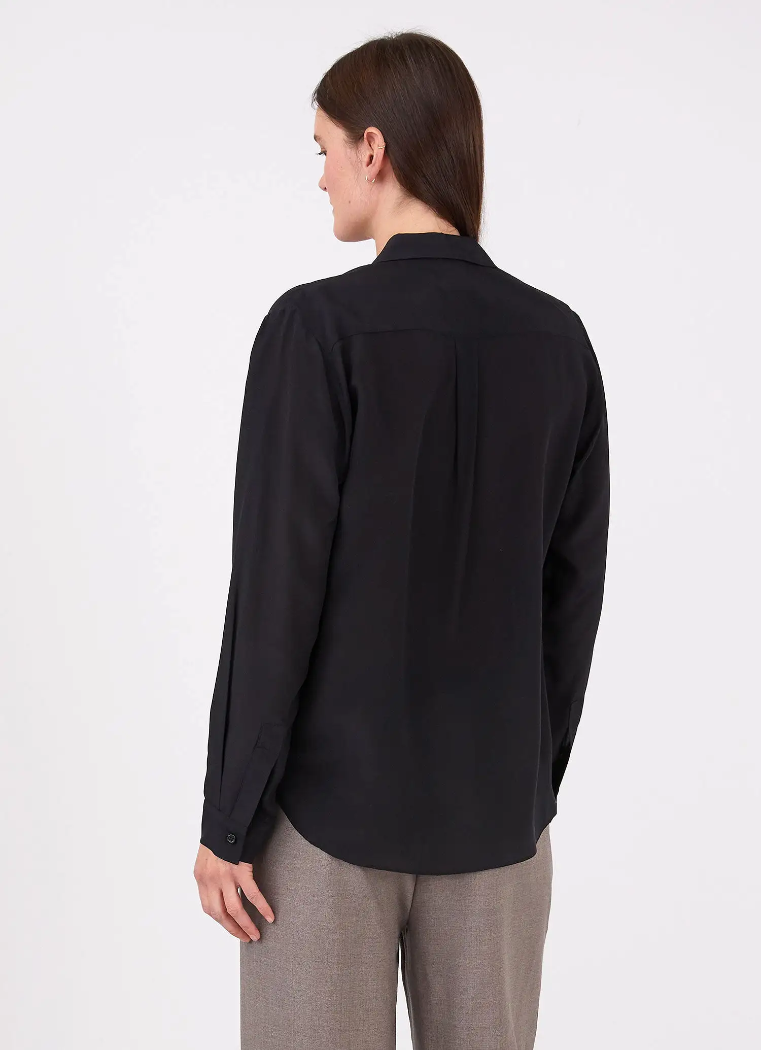 Women's Silk Blouse in Black