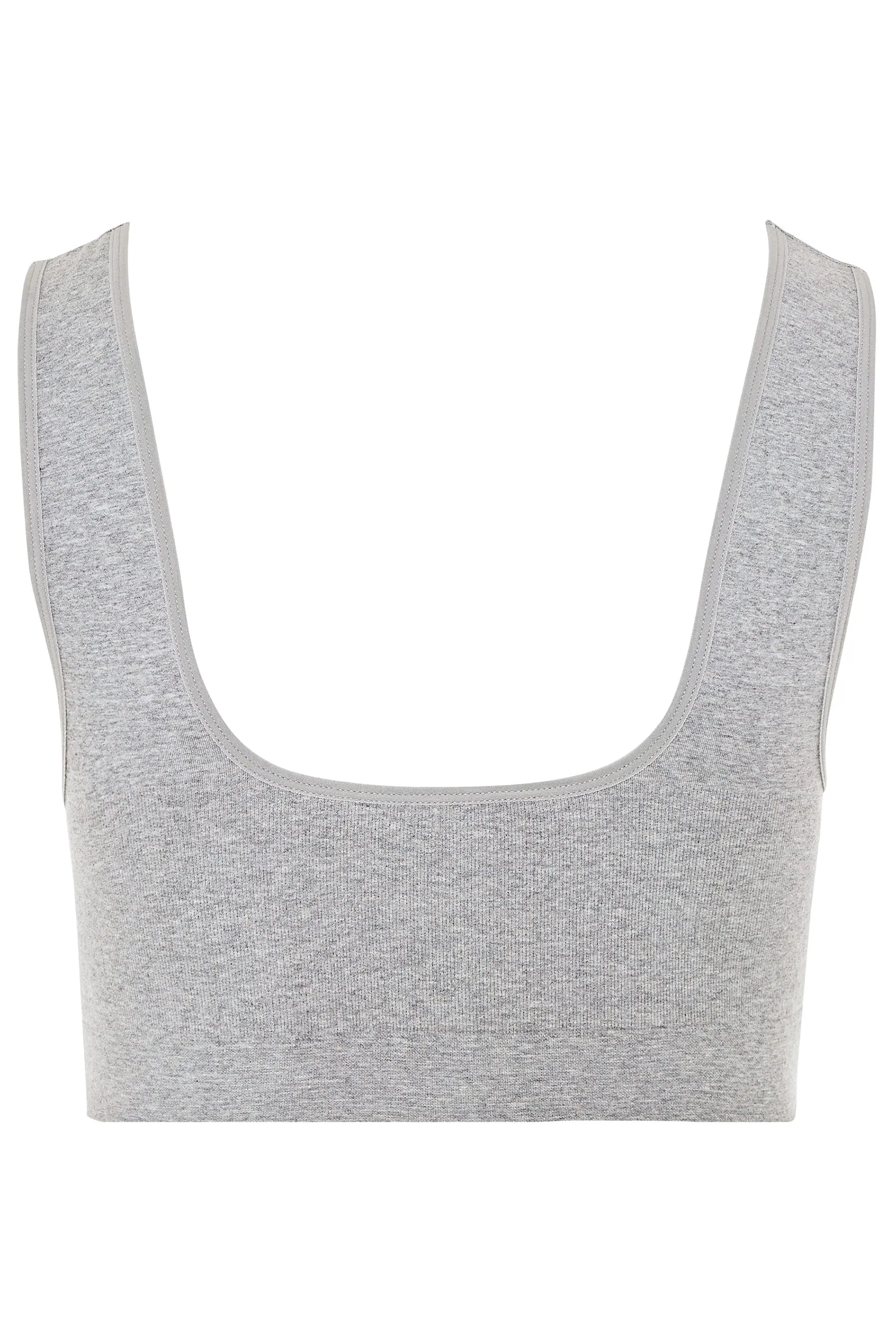 YOURS Grey Seamless Non-Padded Non-Wired Bralette